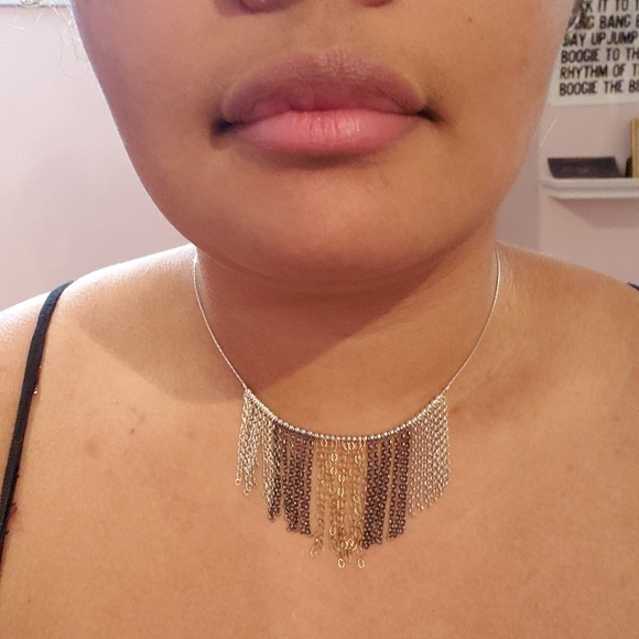 Magnolia sterling silver and 14K gold necklace - Picture 2 of 4